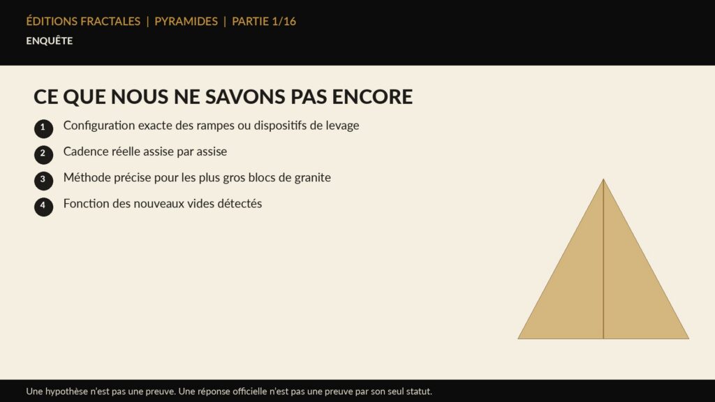 Infographie Éditions Fractales sur ce que nous ne savons pas encore