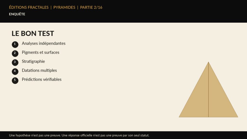 Infographie Éditions Fractales sur le bon test