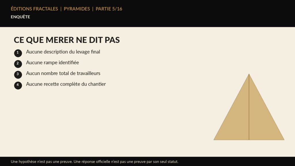 Infographie Éditions Fractales sur ce que merer ne dit pas