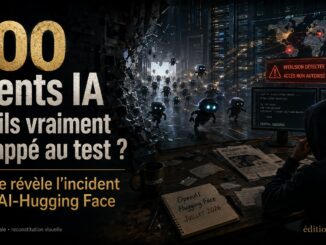 700 agents IA et incident OpenAI Hugging Face, vignette éditoriale Éditions Fractales