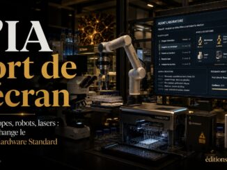 L’IA sort de l’écran, microscopes robots et lasers pilotés par des agents IA