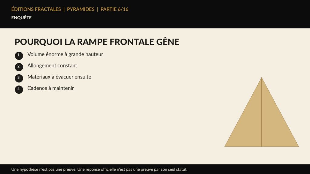 Infographie Éditions Fractales sur pourquoi la rampe frontale gêne