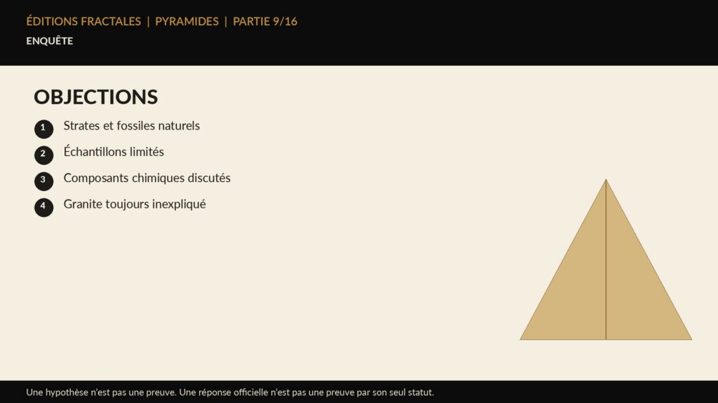 Infographie Éditions Fractales sur objections