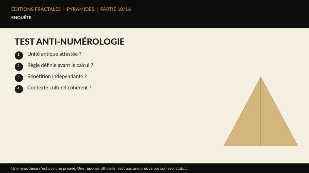 Infographie Éditions Fractales sur test anti-numérologie