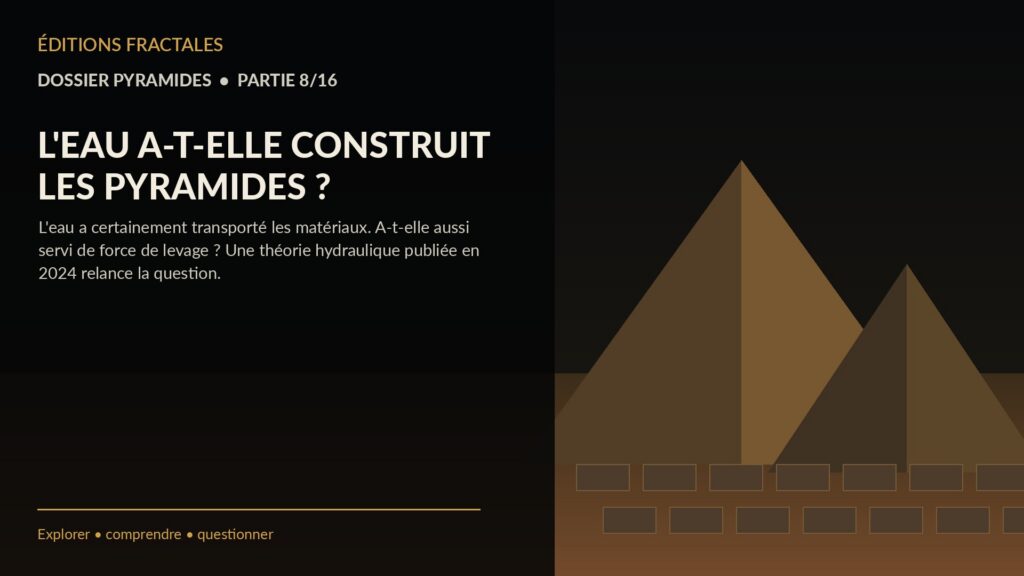 L’EAU A-T-ELLE CONSTRUIT LES PYRAMIDES ?