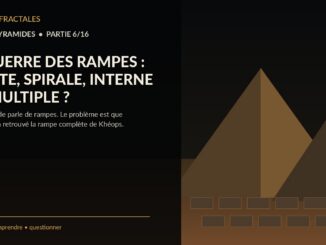 Grande pyramide de Giza, dossier Éditions Fractales partie 6 sur les théories de construction