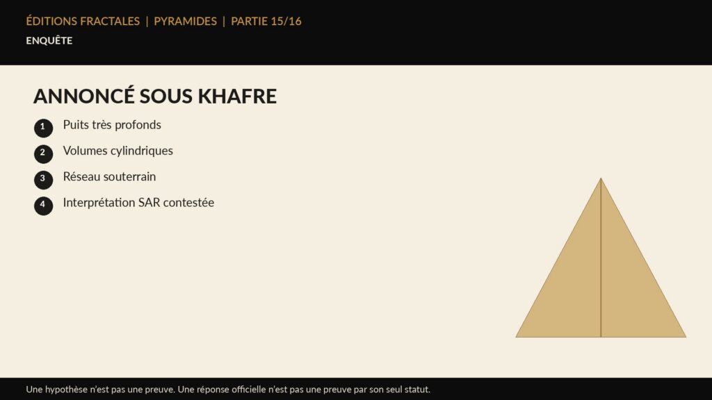 Infographie Éditions Fractales sur annoncé sous khafre