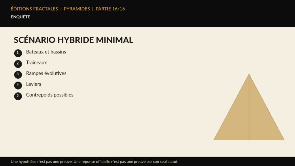 Infographie Éditions Fractales sur scénario hybride minimal