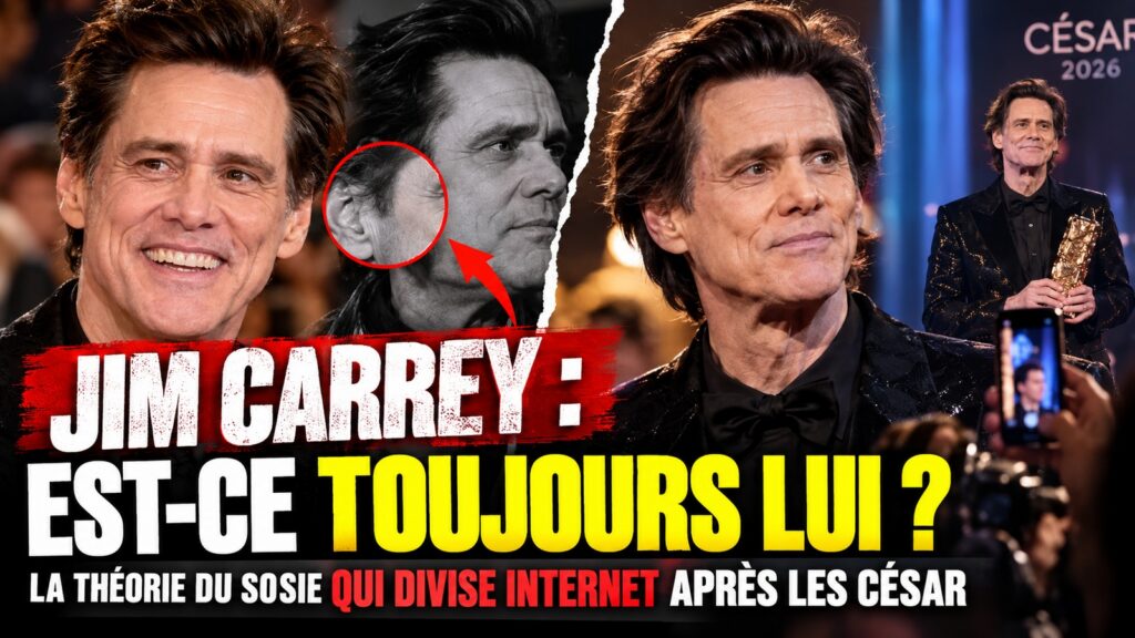 Montage éditorial comparatif autour de Jim Carrey et de la théorie du sosie