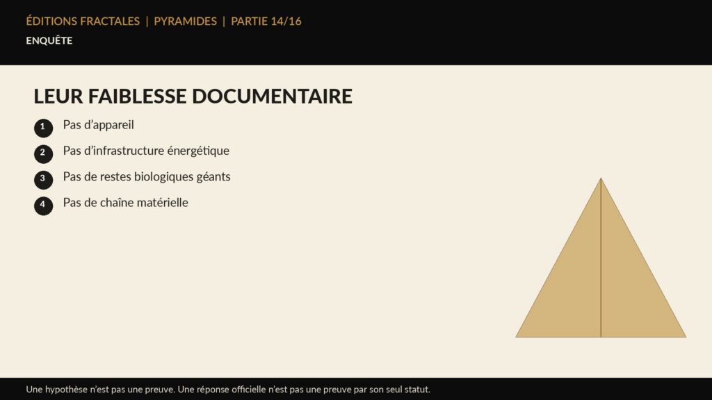 Infographie Éditions Fractales sur leur faiblesse documentaire