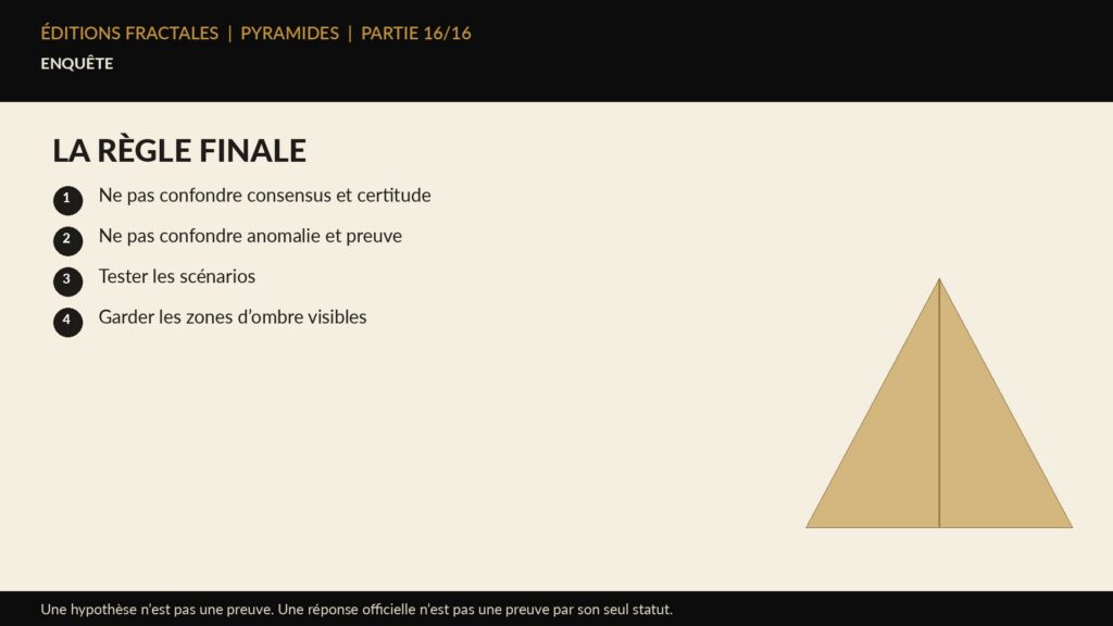 Infographie Éditions Fractales sur la règle finale