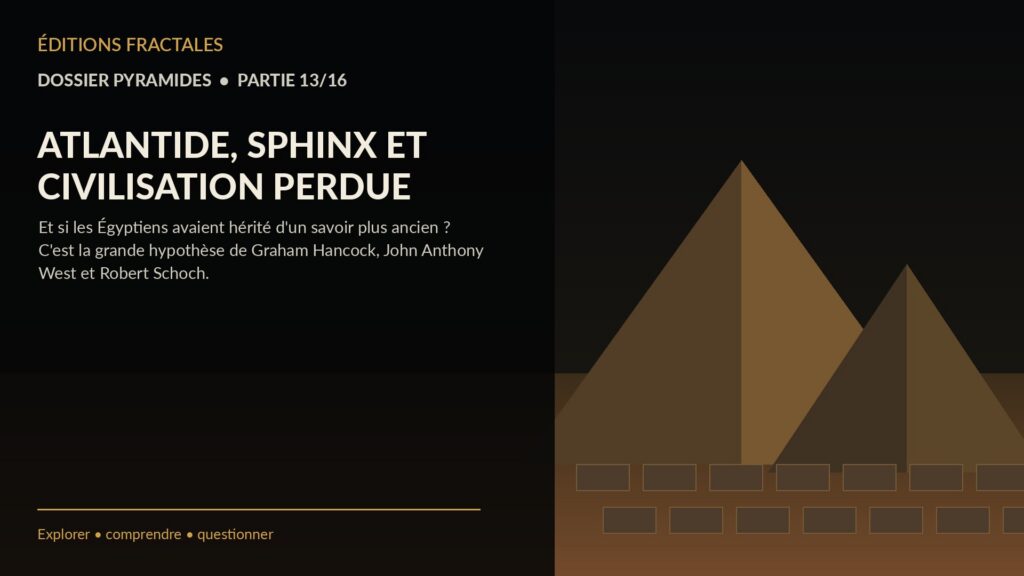 ATLANTIDE, SPHINX ET CIVILISATION PERDUE